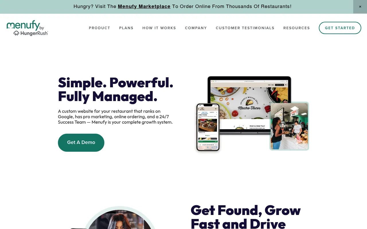 Menufy screenshot
