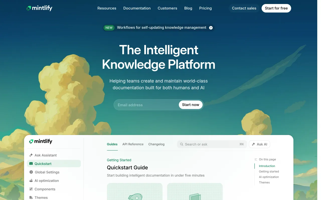Mintlify screenshot