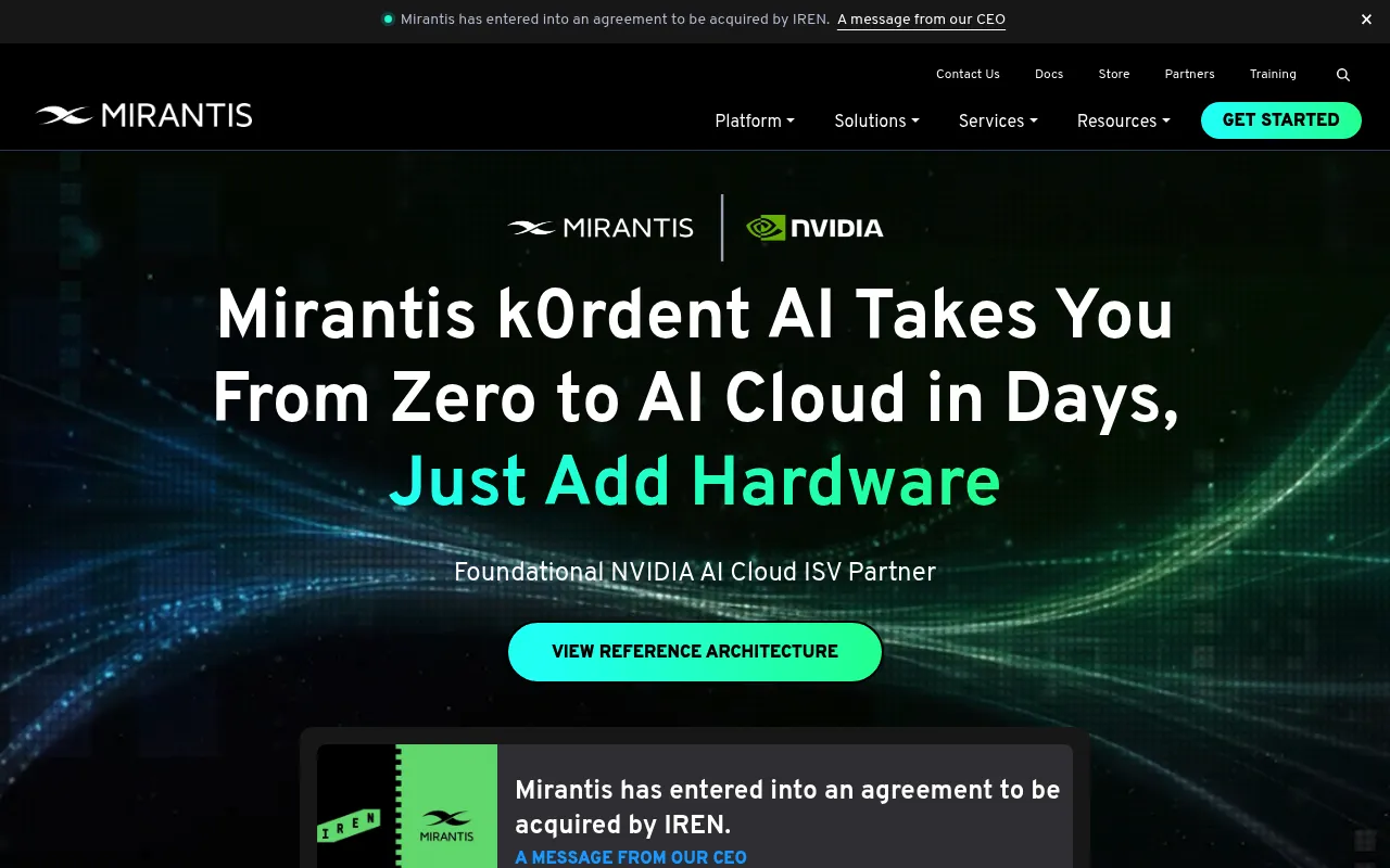 Mirantis screenshot