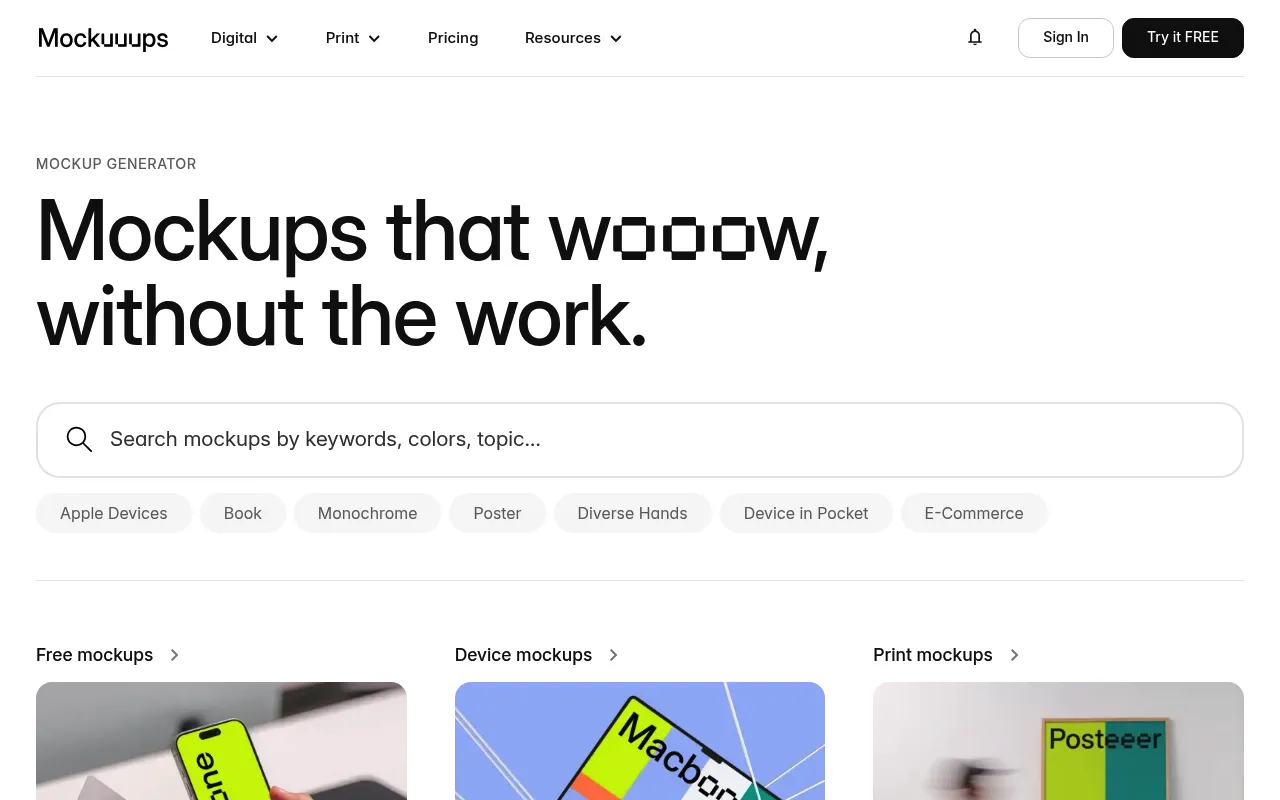 Mockuuups Studio screenshot