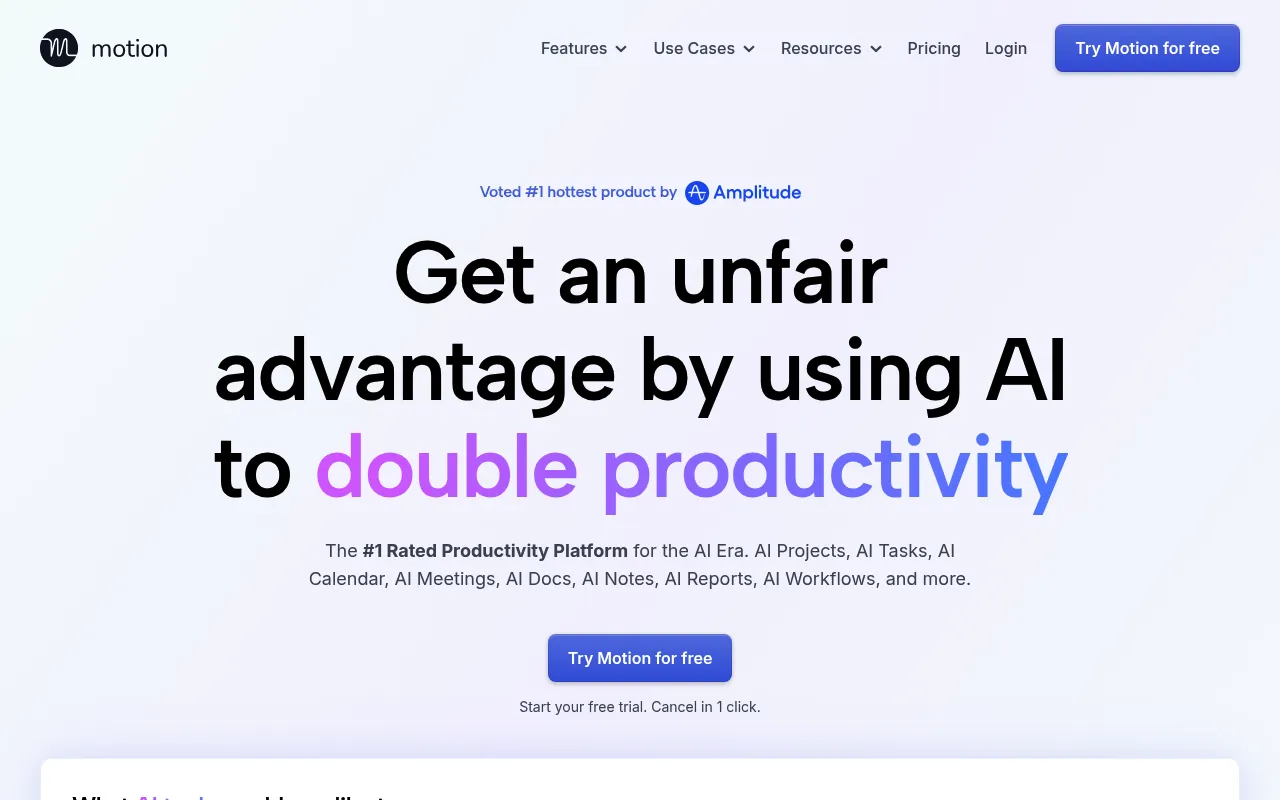 Motion screenshot