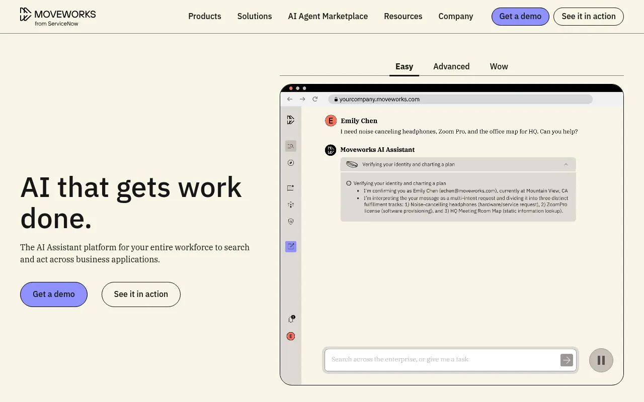Moveworks screenshot