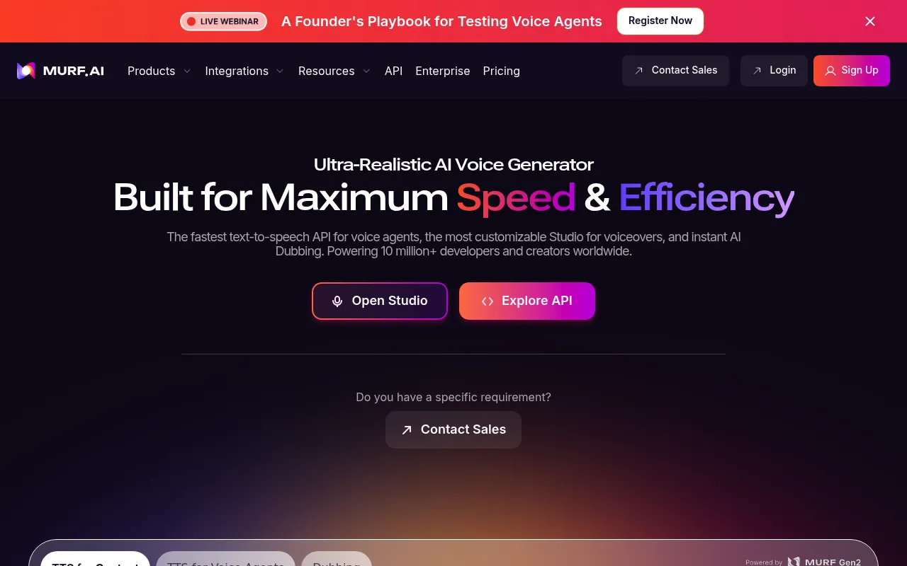 Murf AI screenshot