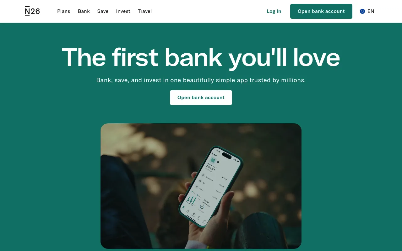 N26 screenshot