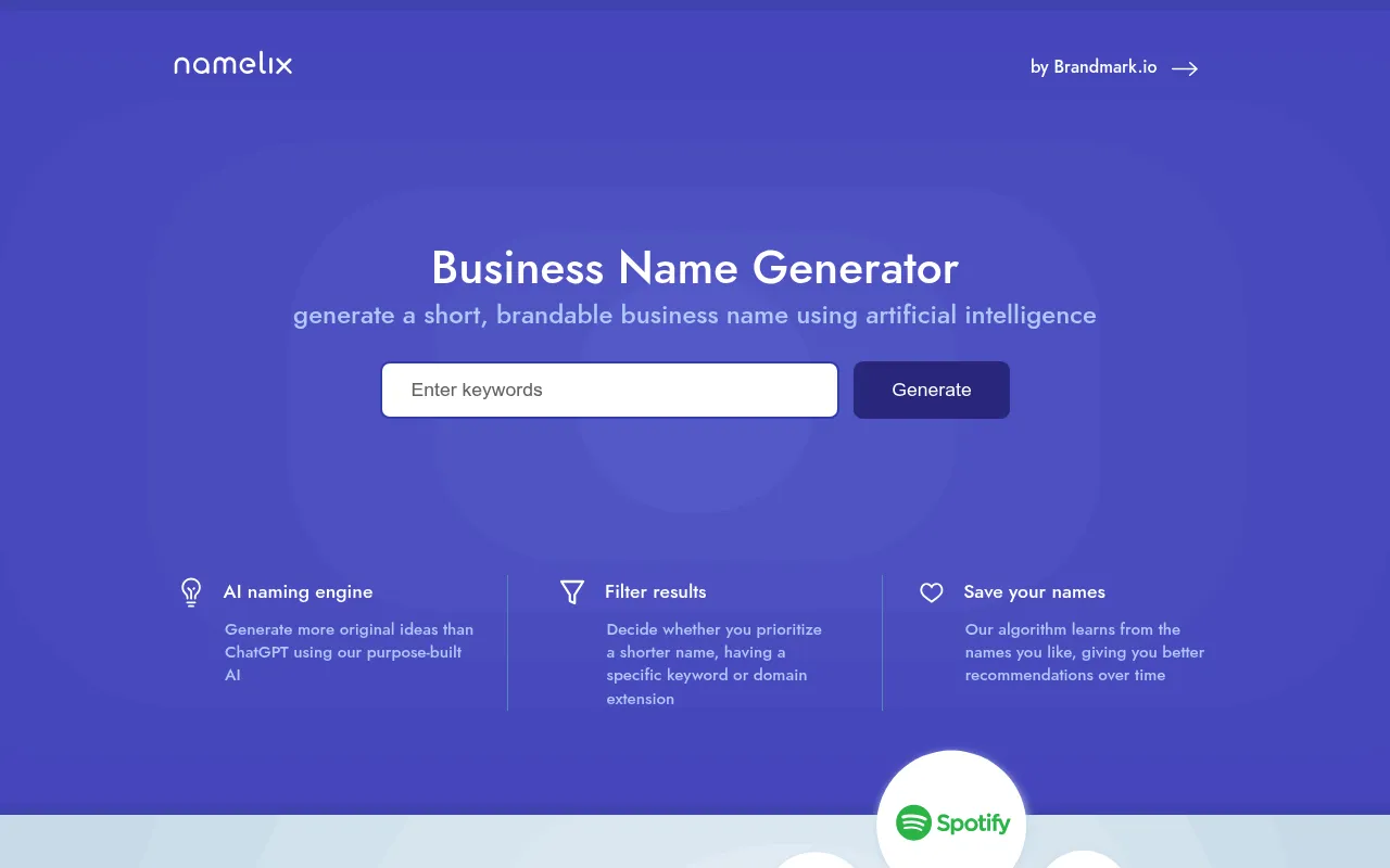Namelix screenshot