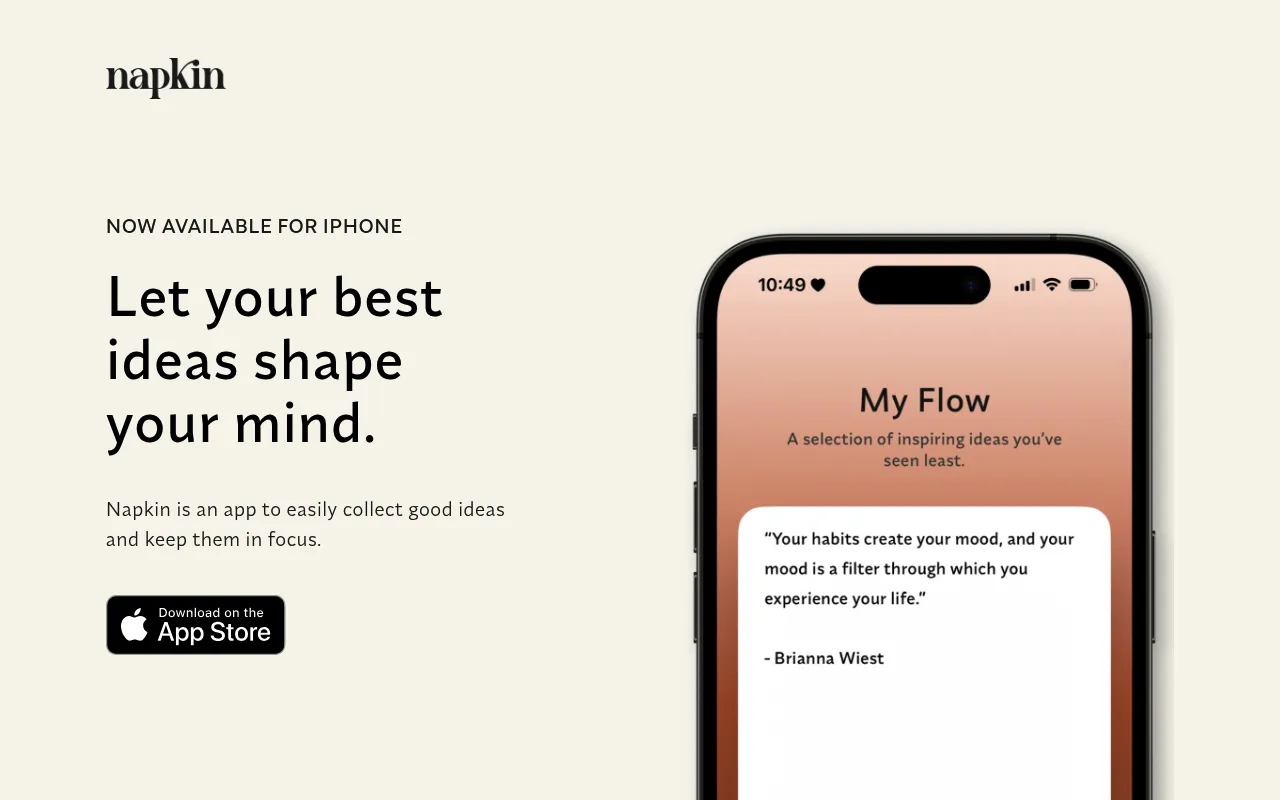 Napkin screenshot