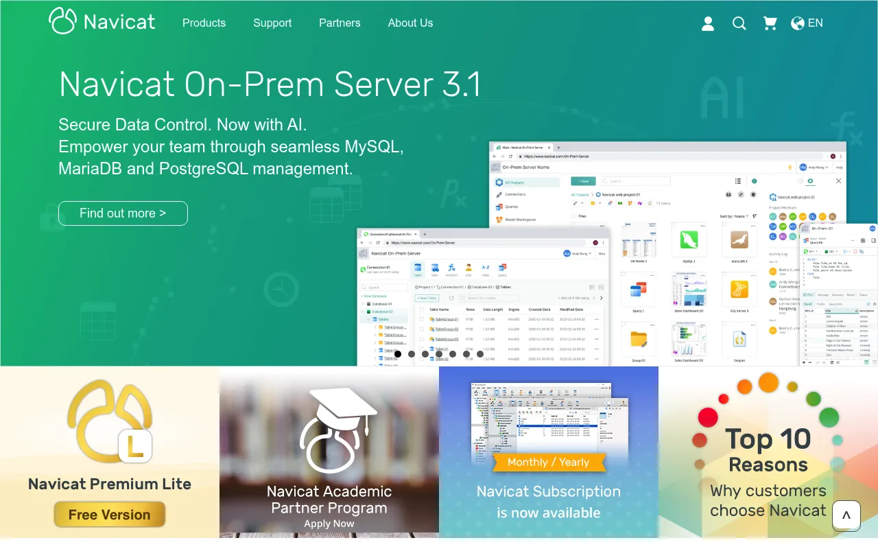 Navicat screenshot