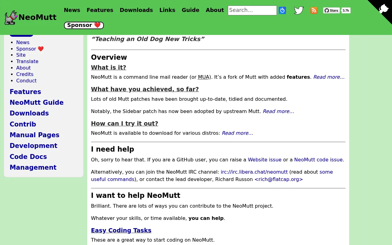 NeoMutt screenshot