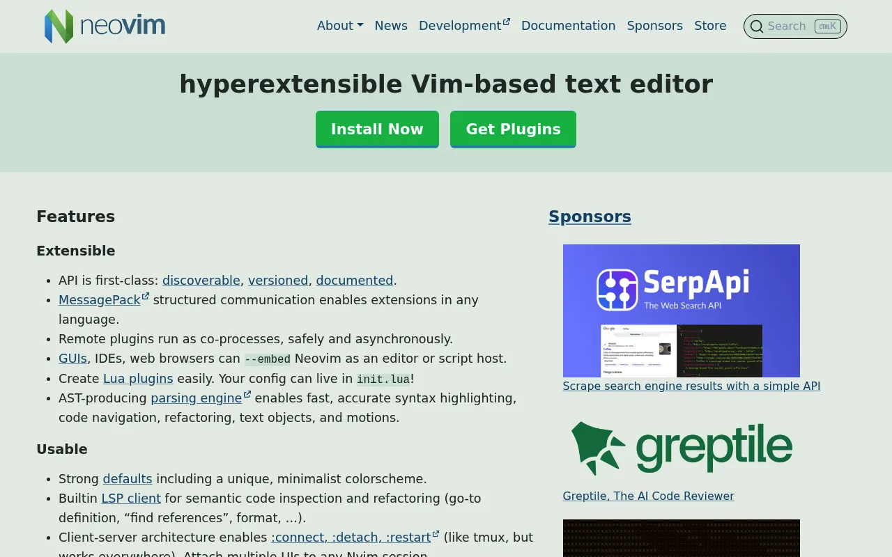 Neovim screenshot
