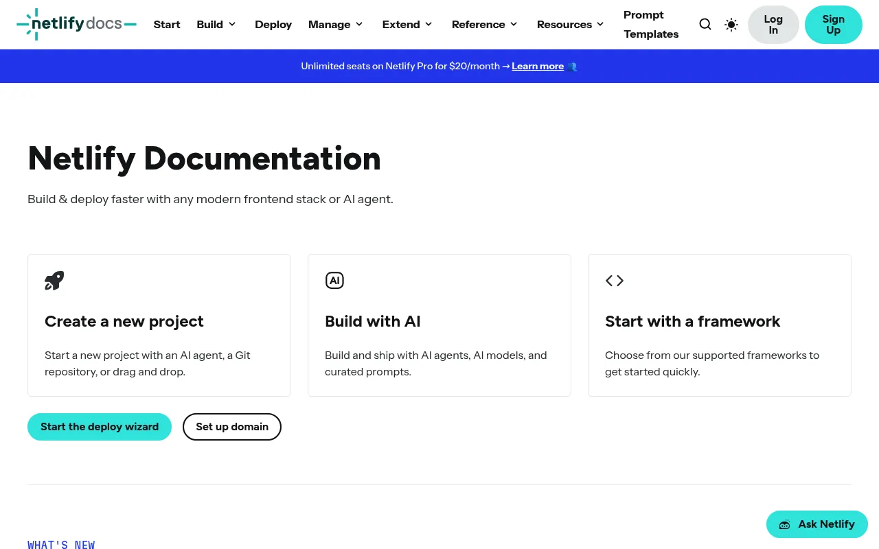 Netlify screenshot