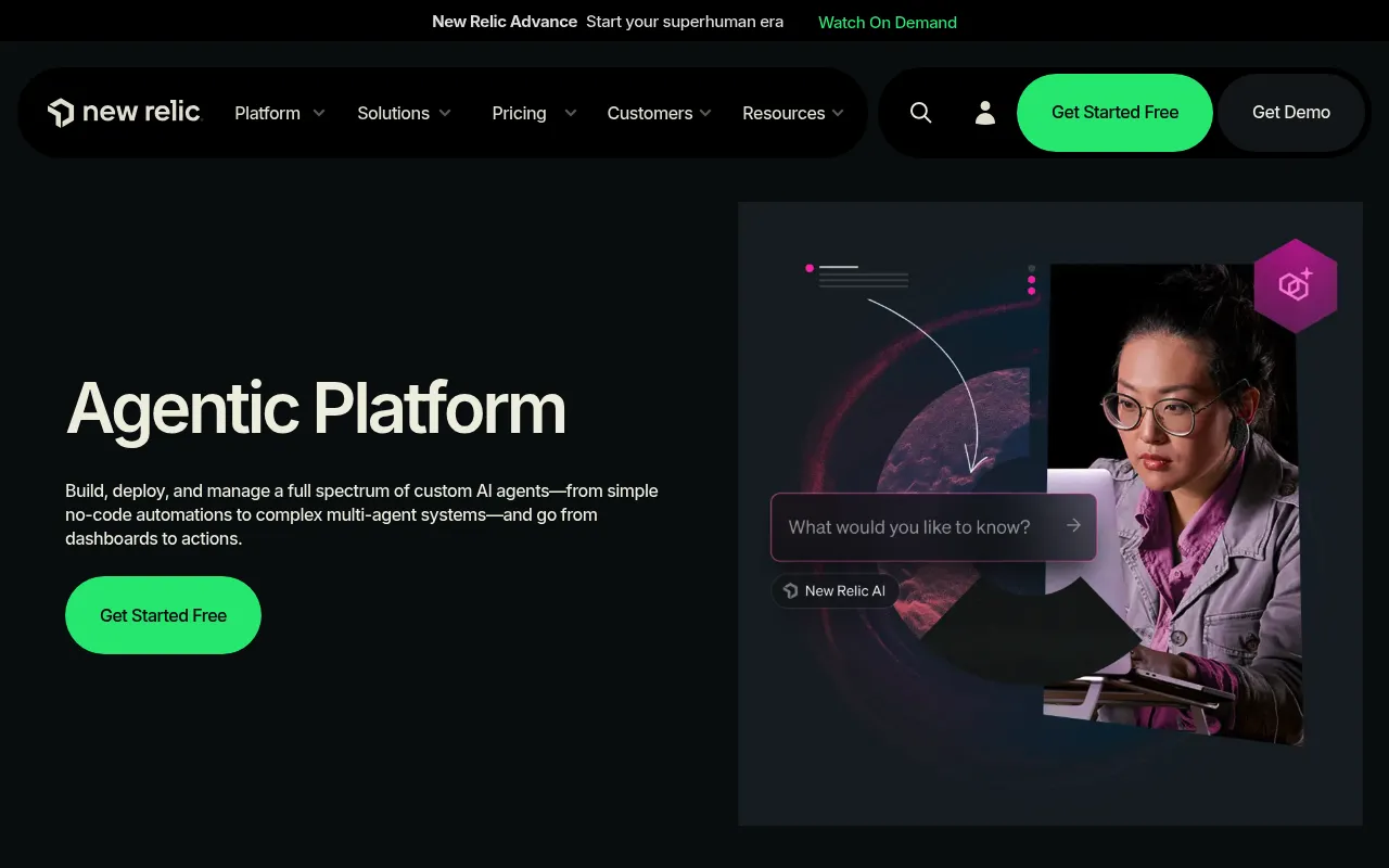 New Relic Agentic Platform screenshot