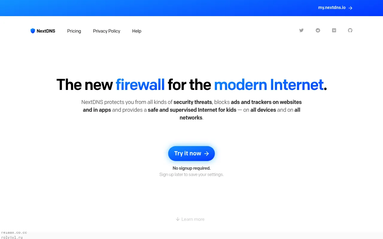 NextDNS screenshot