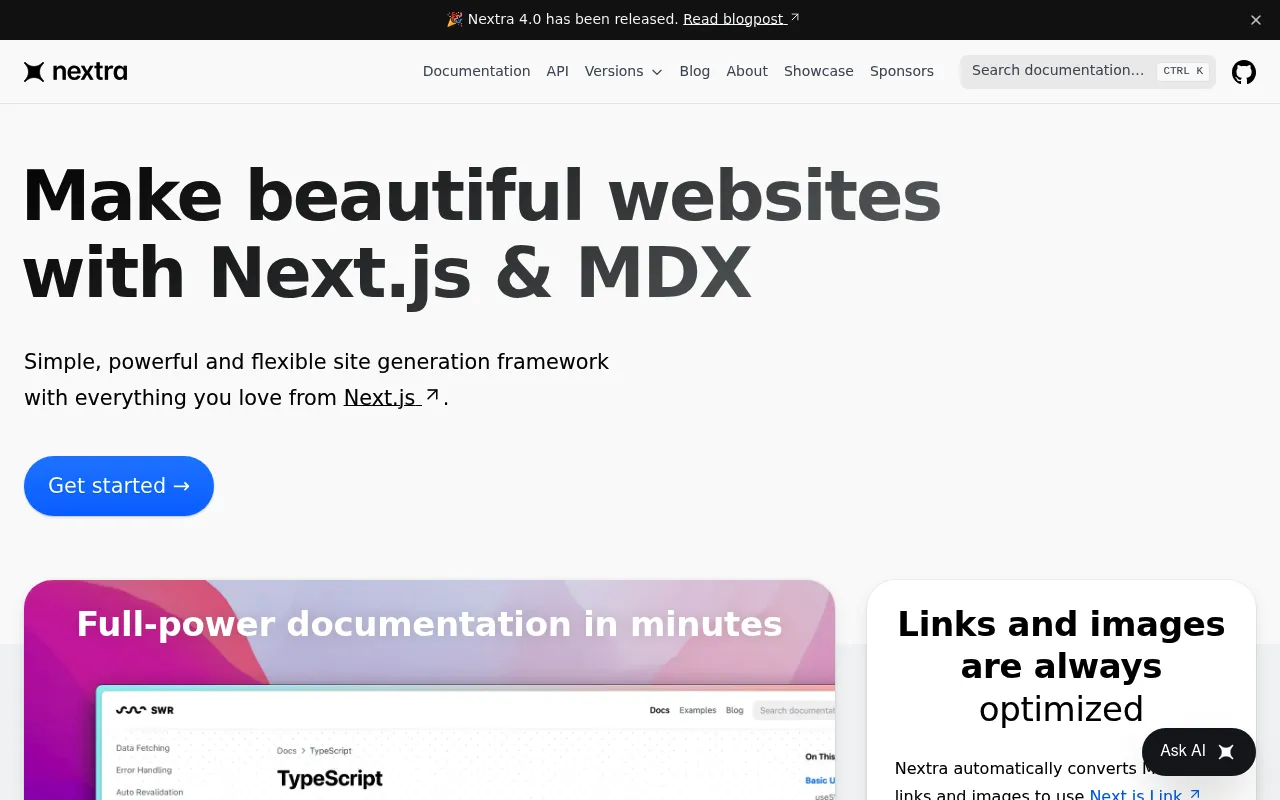 Nextra screenshot
