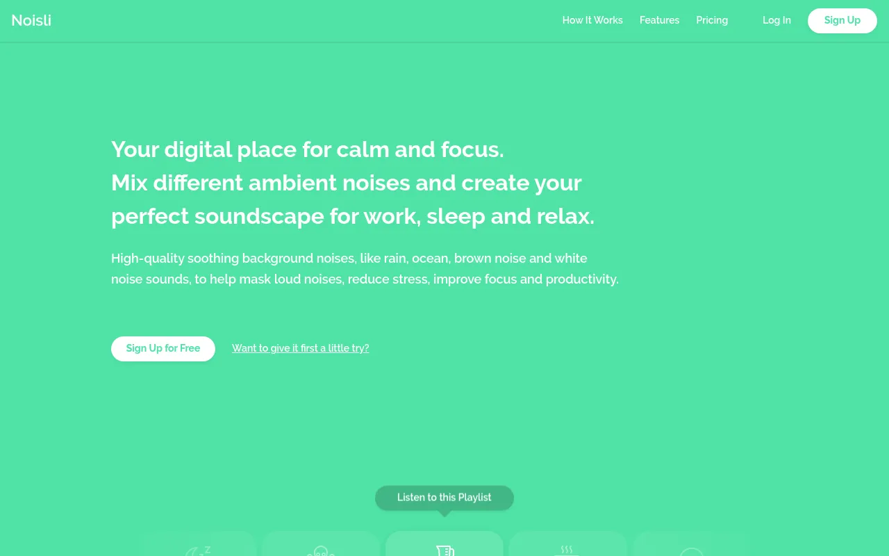 Noisli screenshot