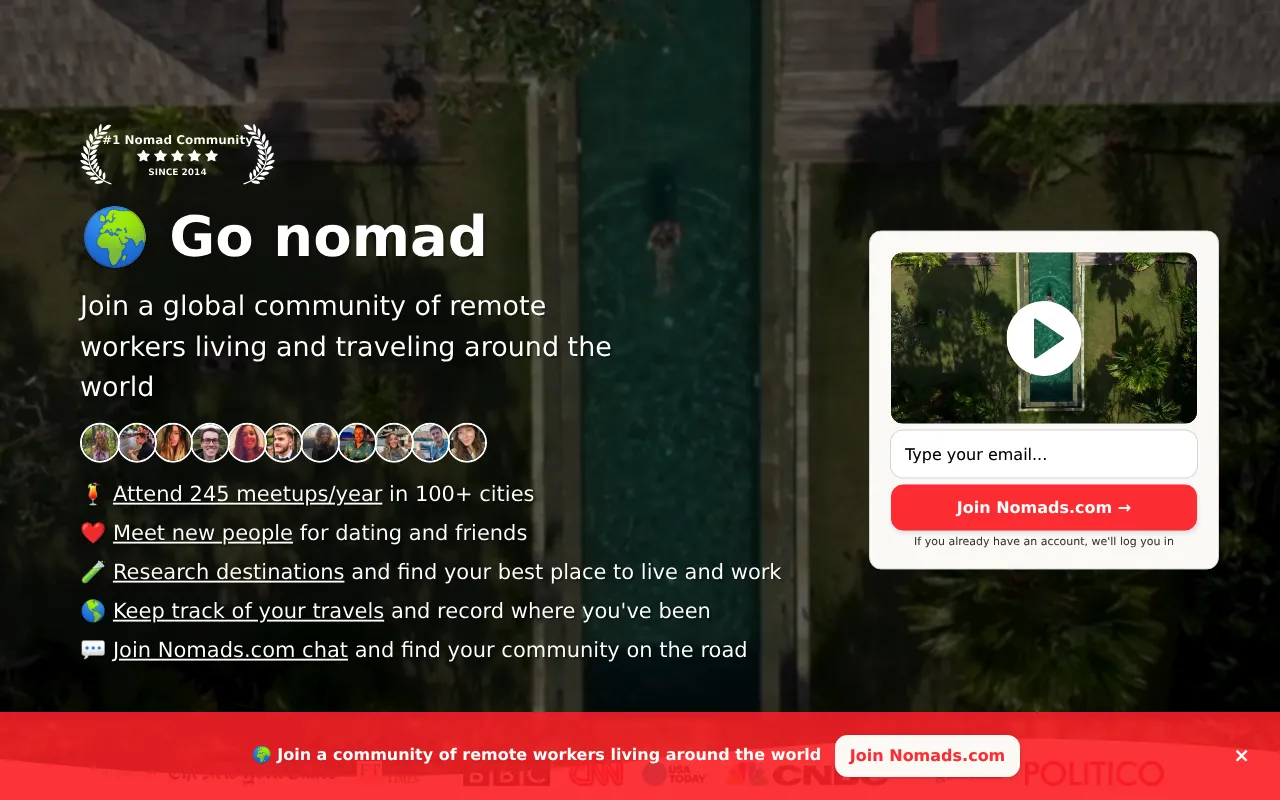 Nomads.com screenshot