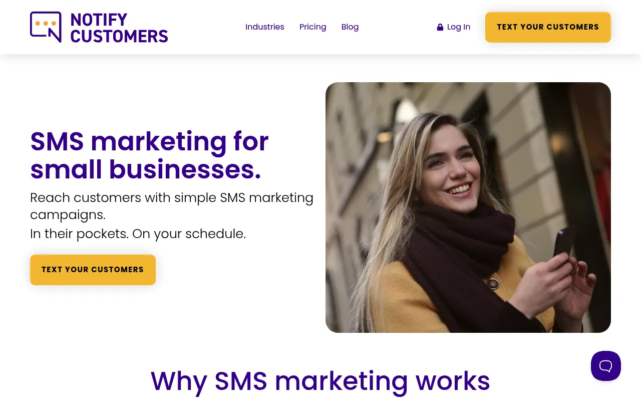 Notify Customers screenshot
