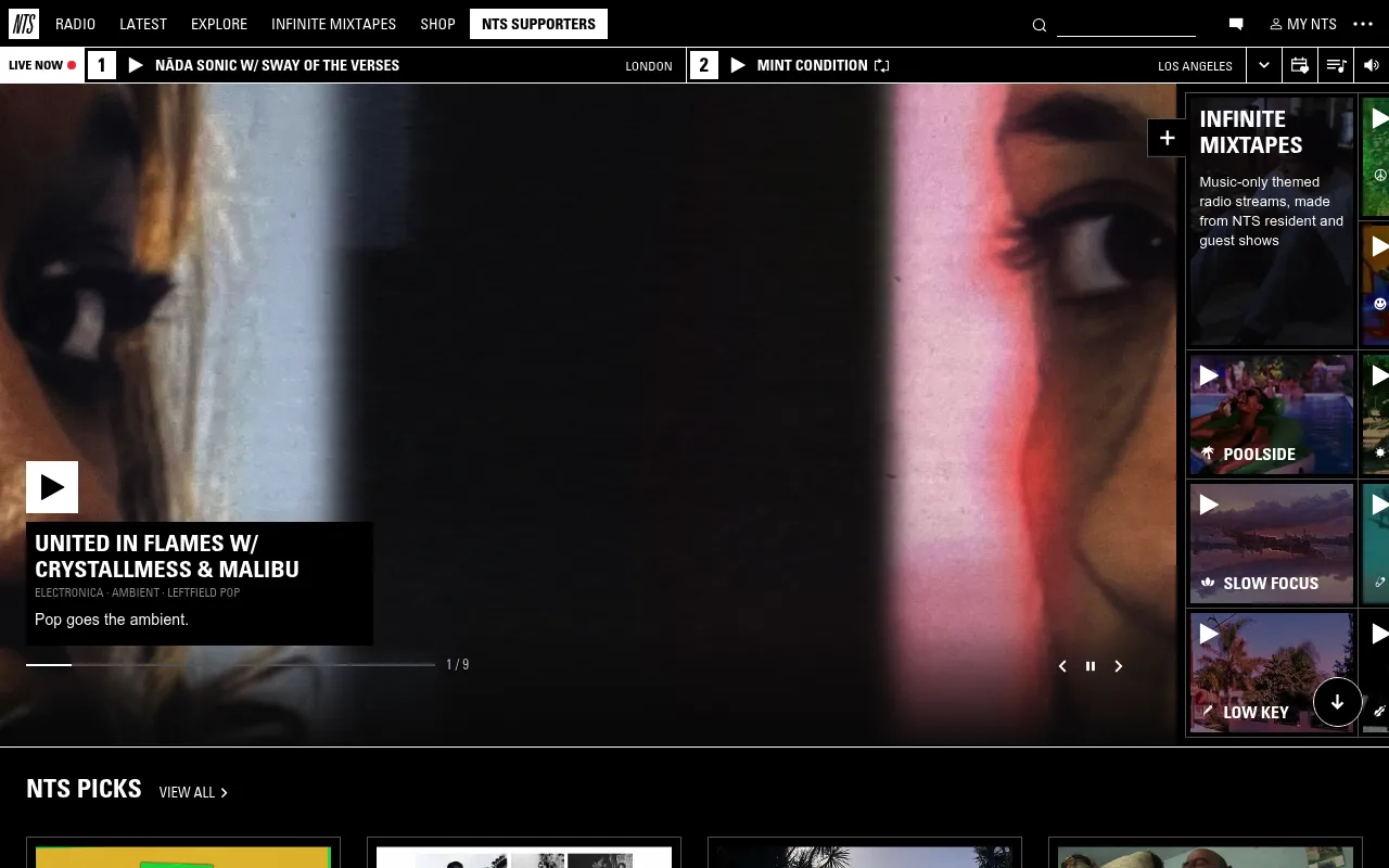 NTS Radio screenshot