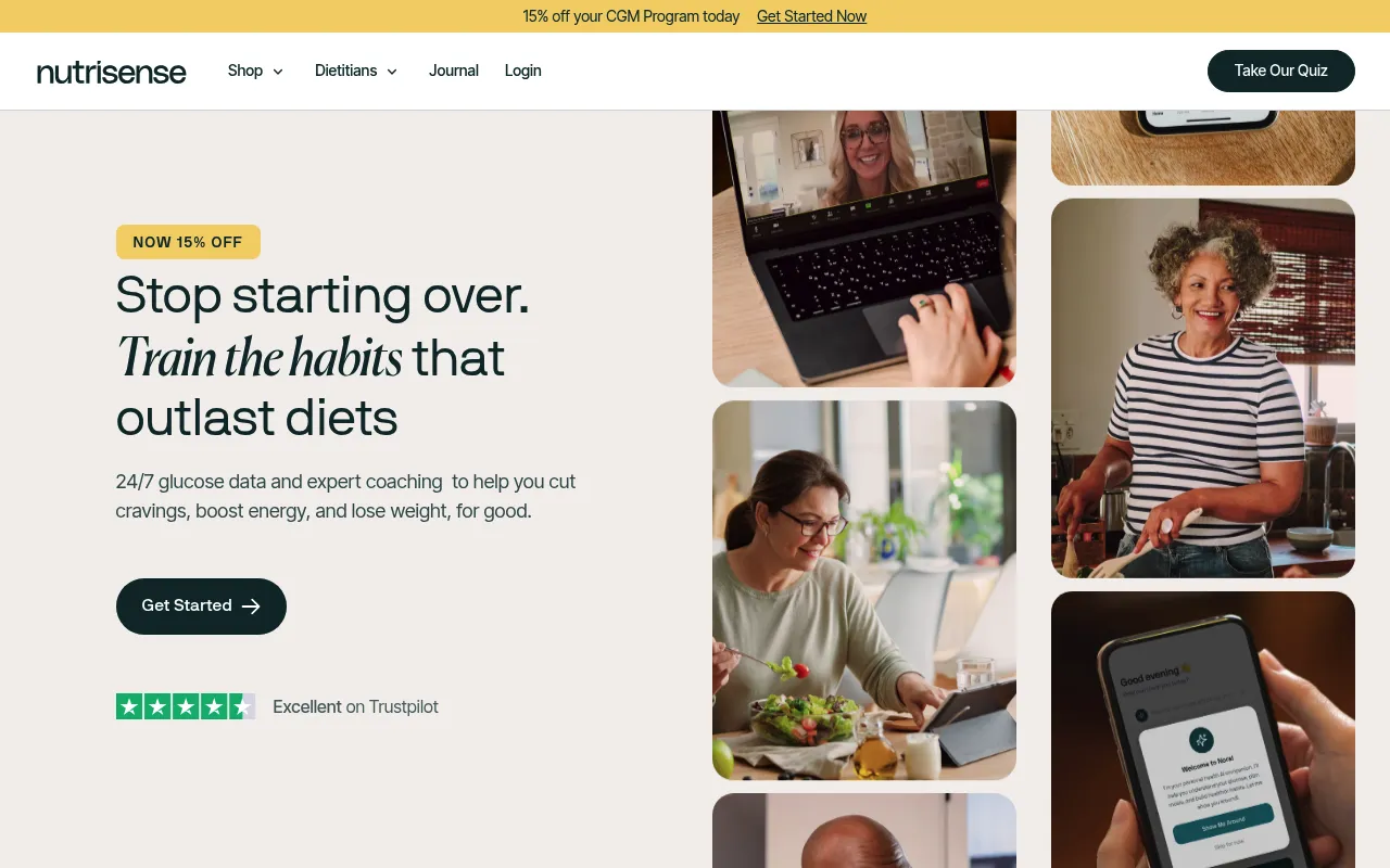Nutrisense screenshot