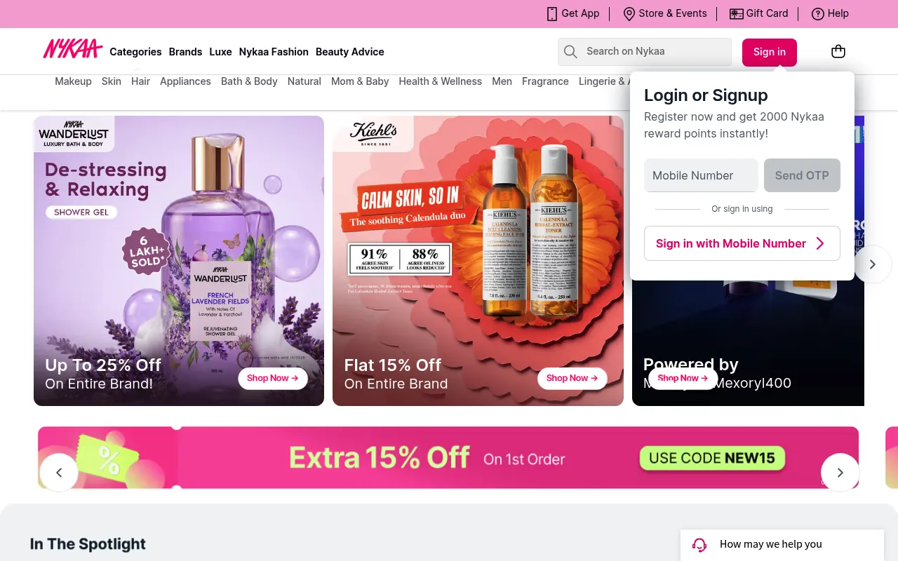 Nykaa screenshot