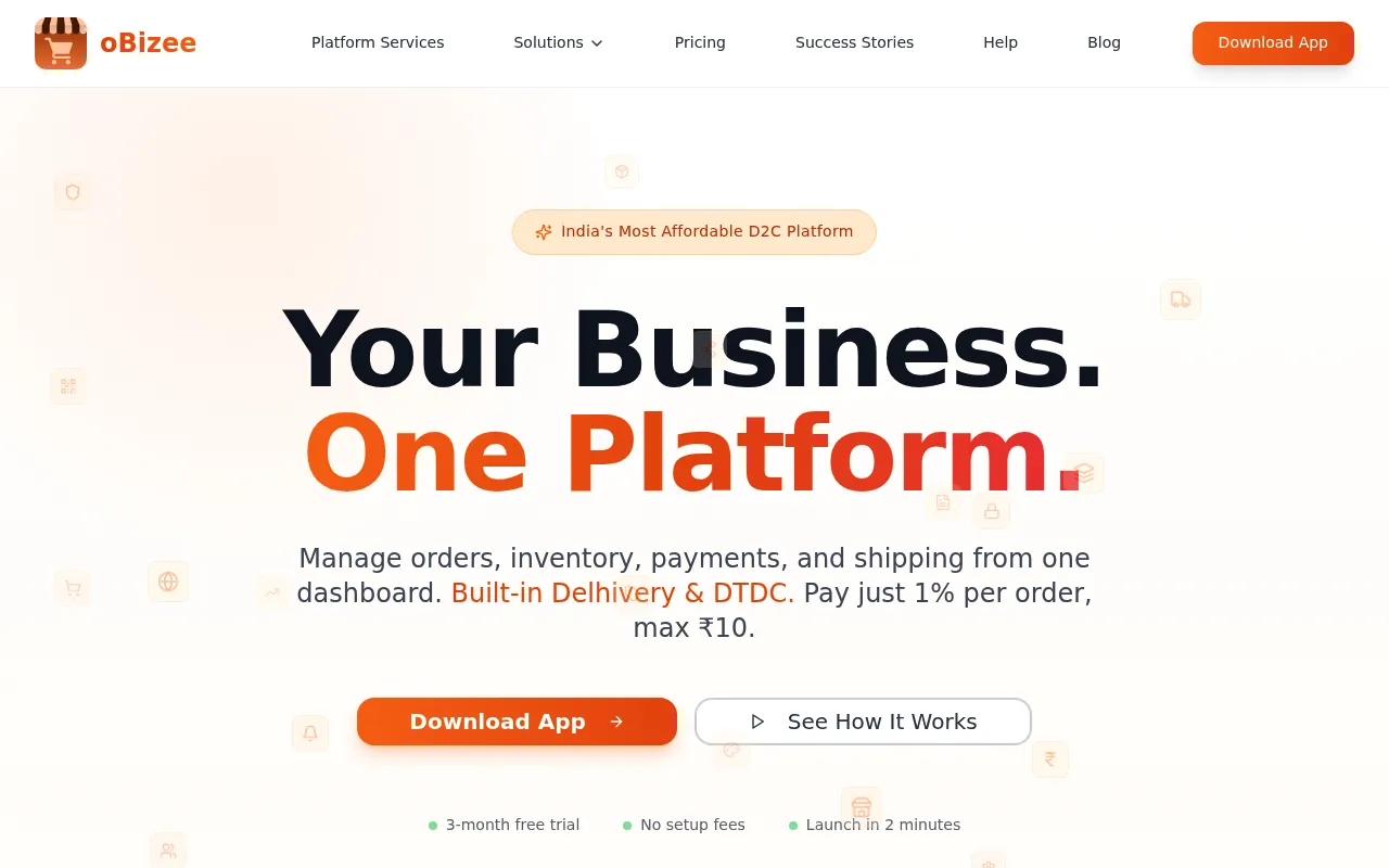 oBizee screenshot