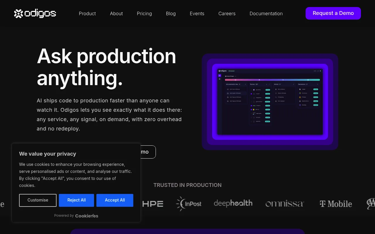 Odigos screenshot
