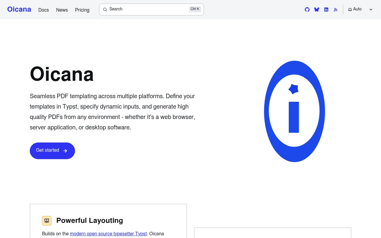 Oicana screenshot