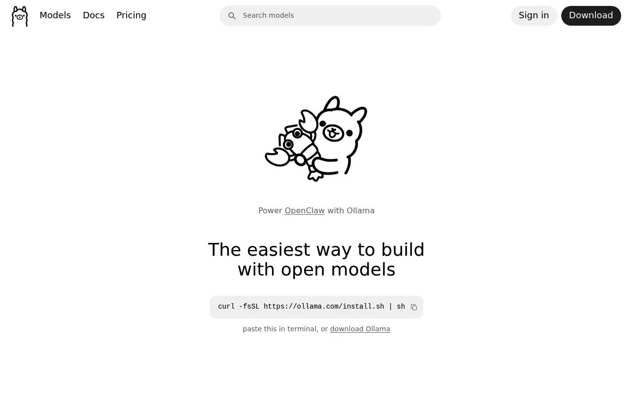 Ollama screenshot