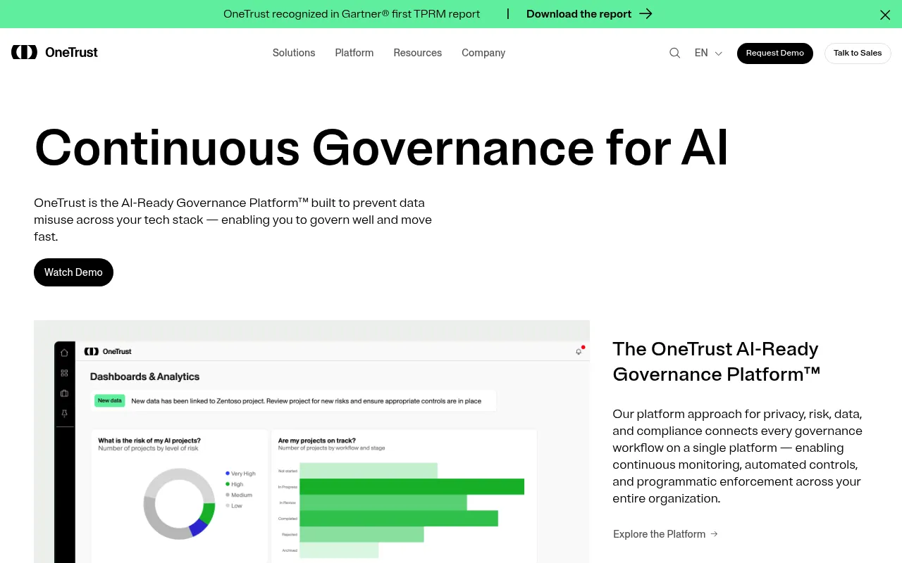 OneTrust screenshot