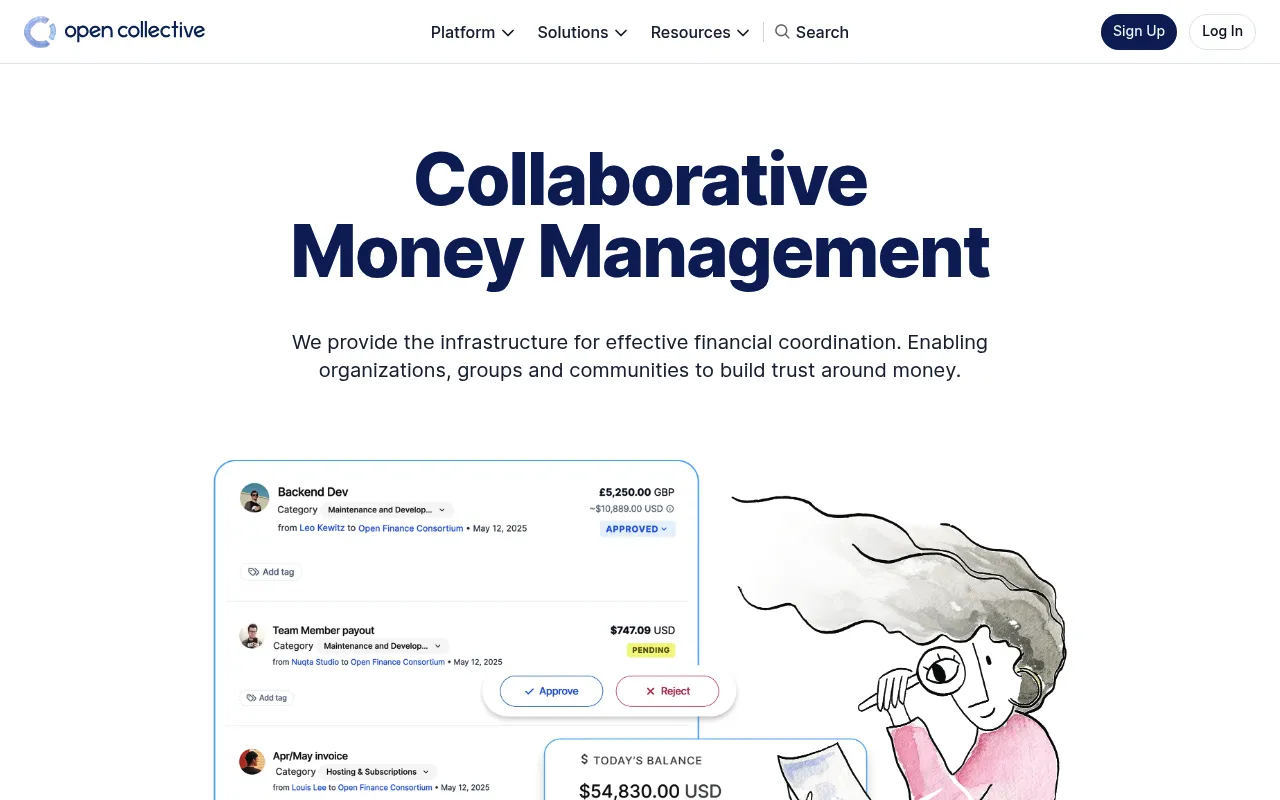 Open Collective screenshot
