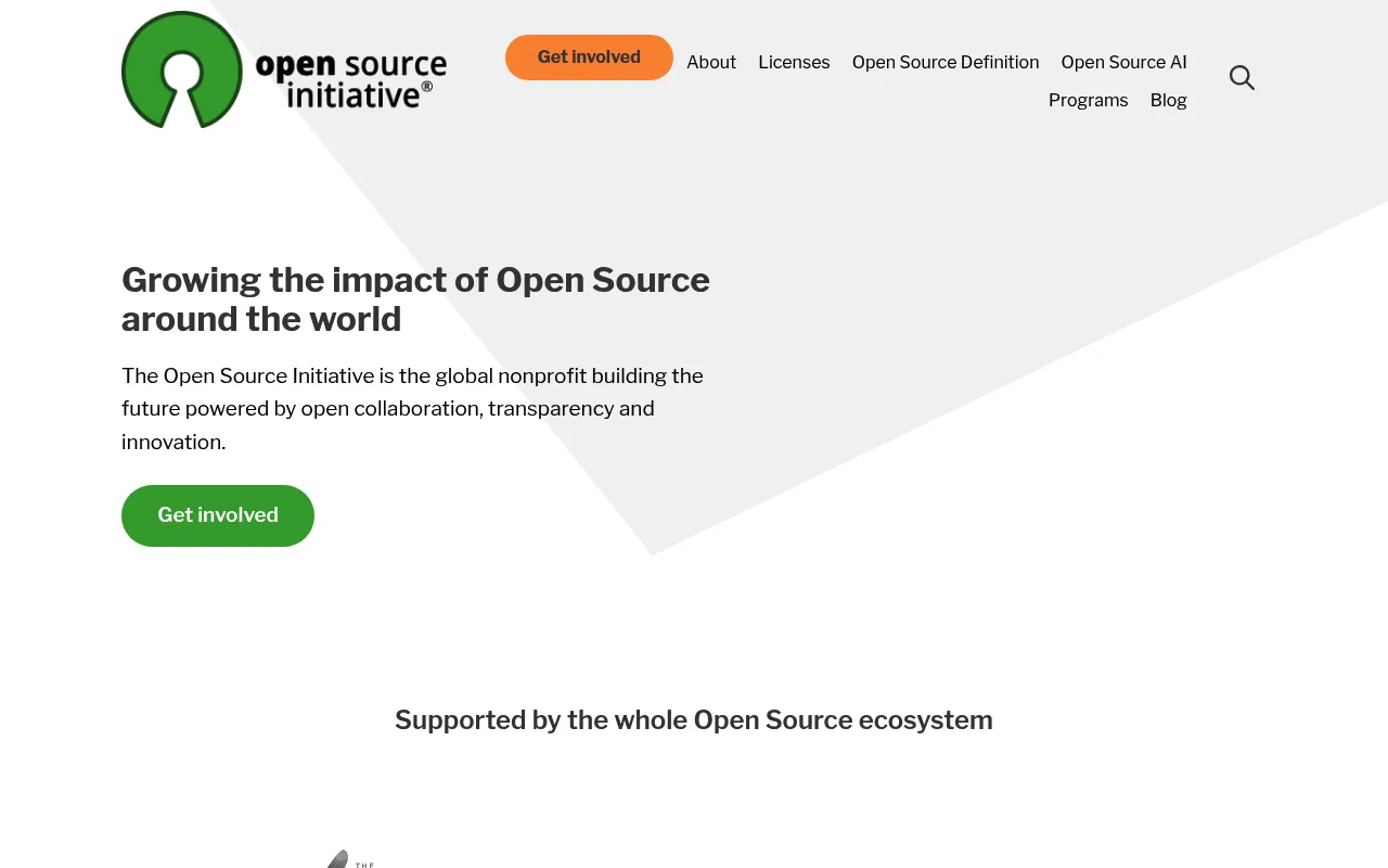 Open Source Initiative screenshot