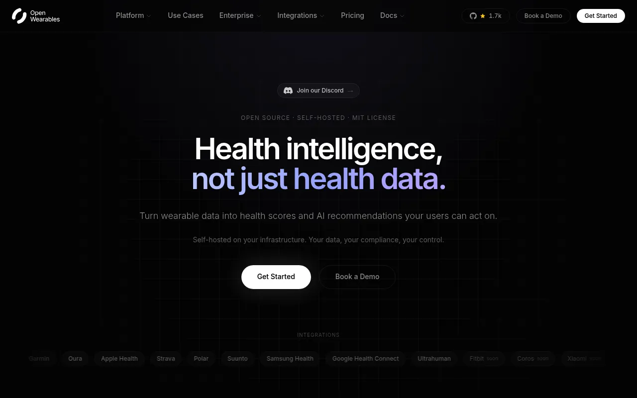 Open Wearables screenshot