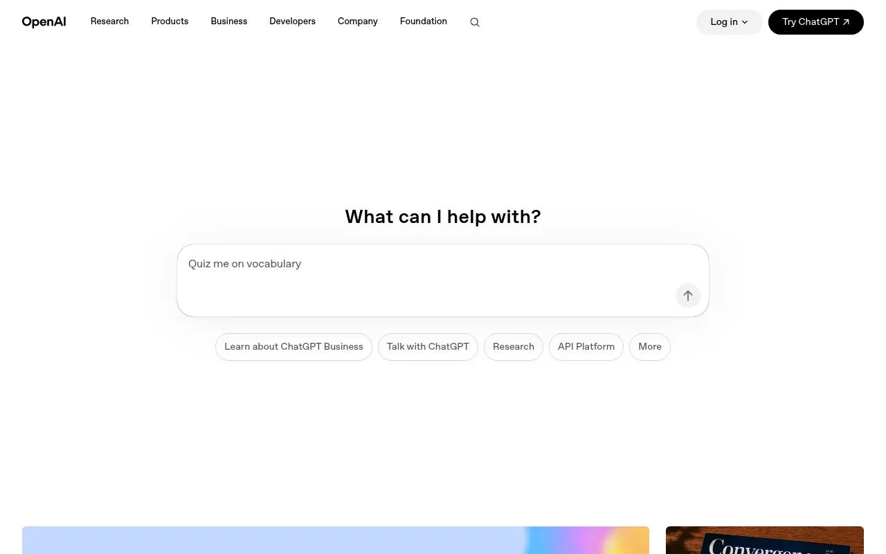 OpenAI screenshot