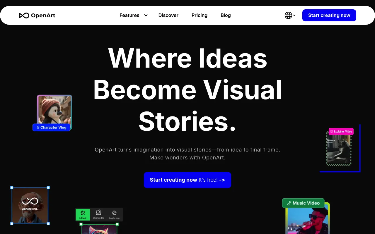 OpenArt screenshot
