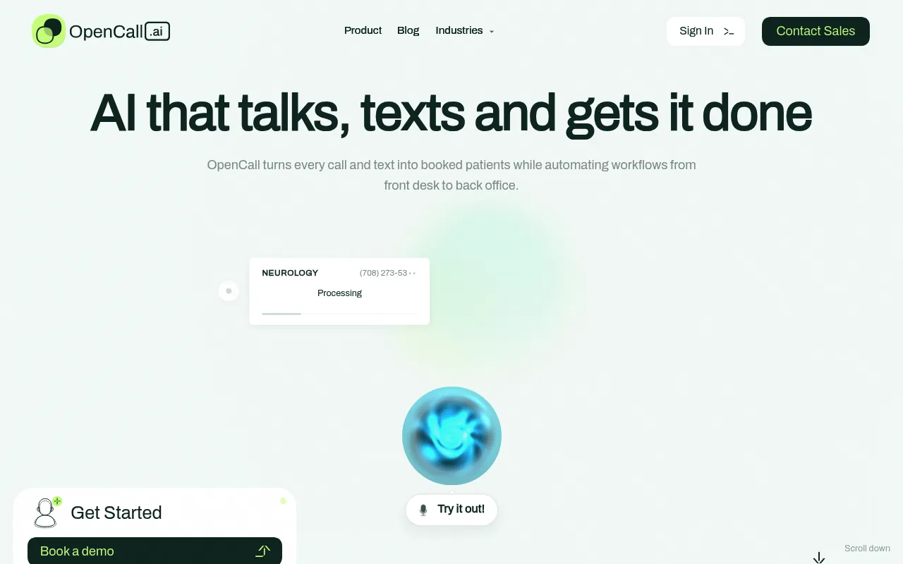 OpenCall AI screenshot