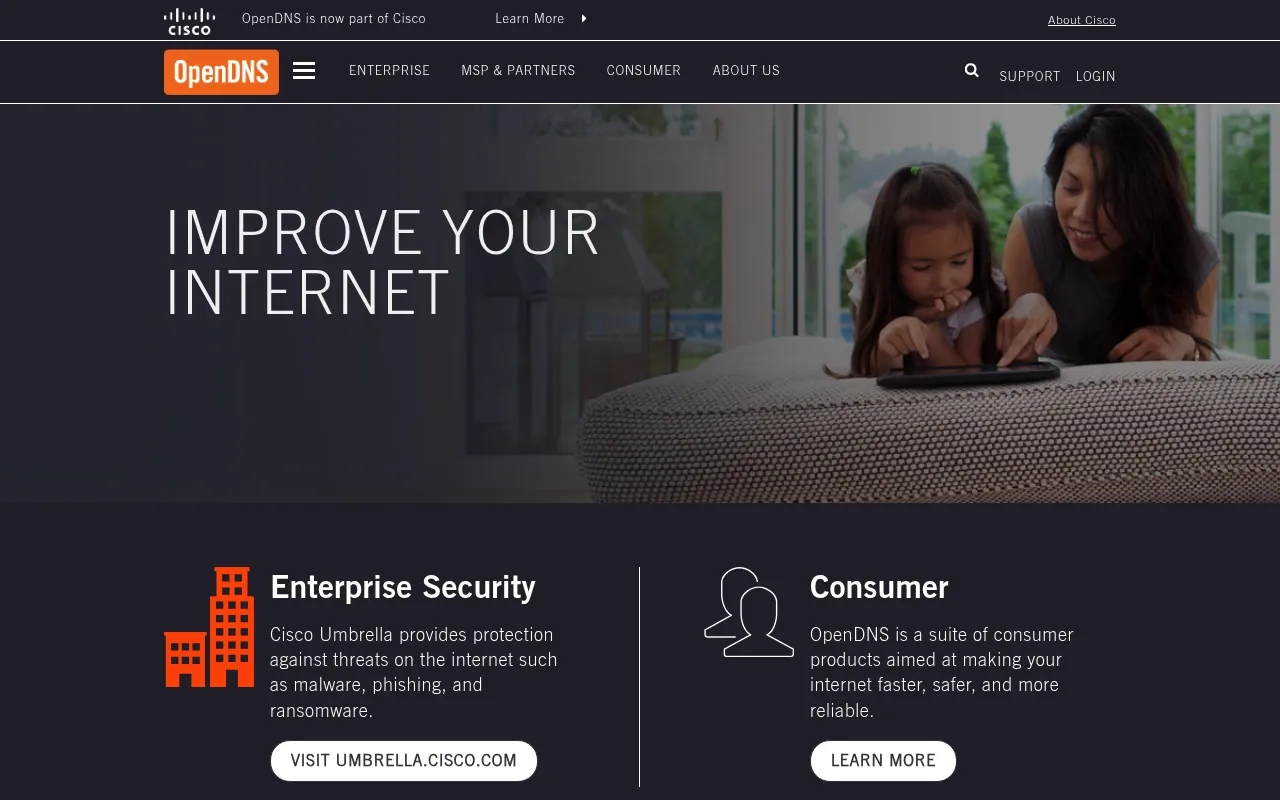OpenDNS screenshot