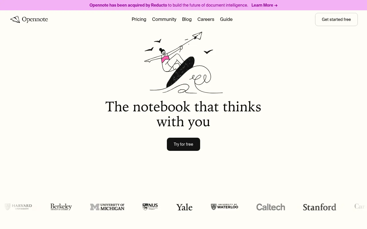 Opennote screenshot