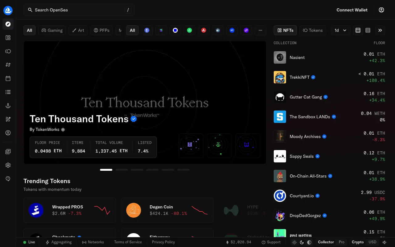 OpenSea screenshot