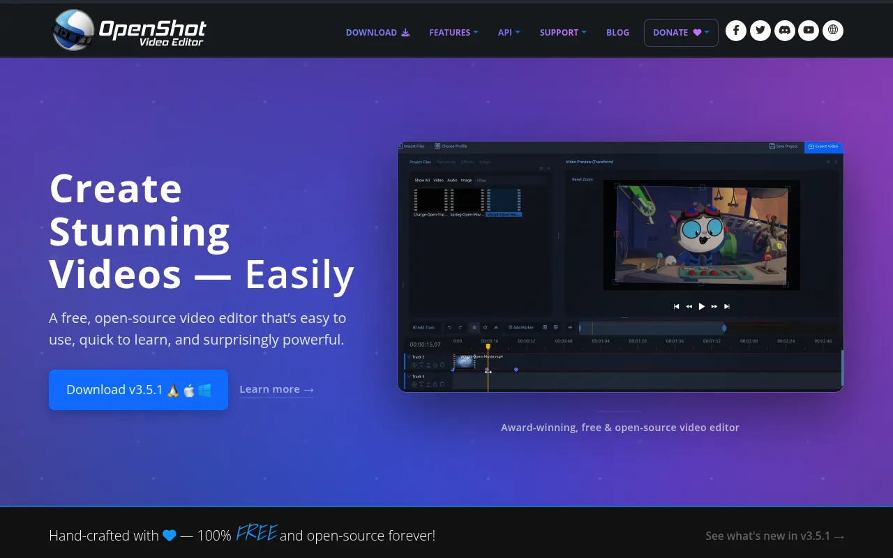 OpenShot Video Editor screenshot
