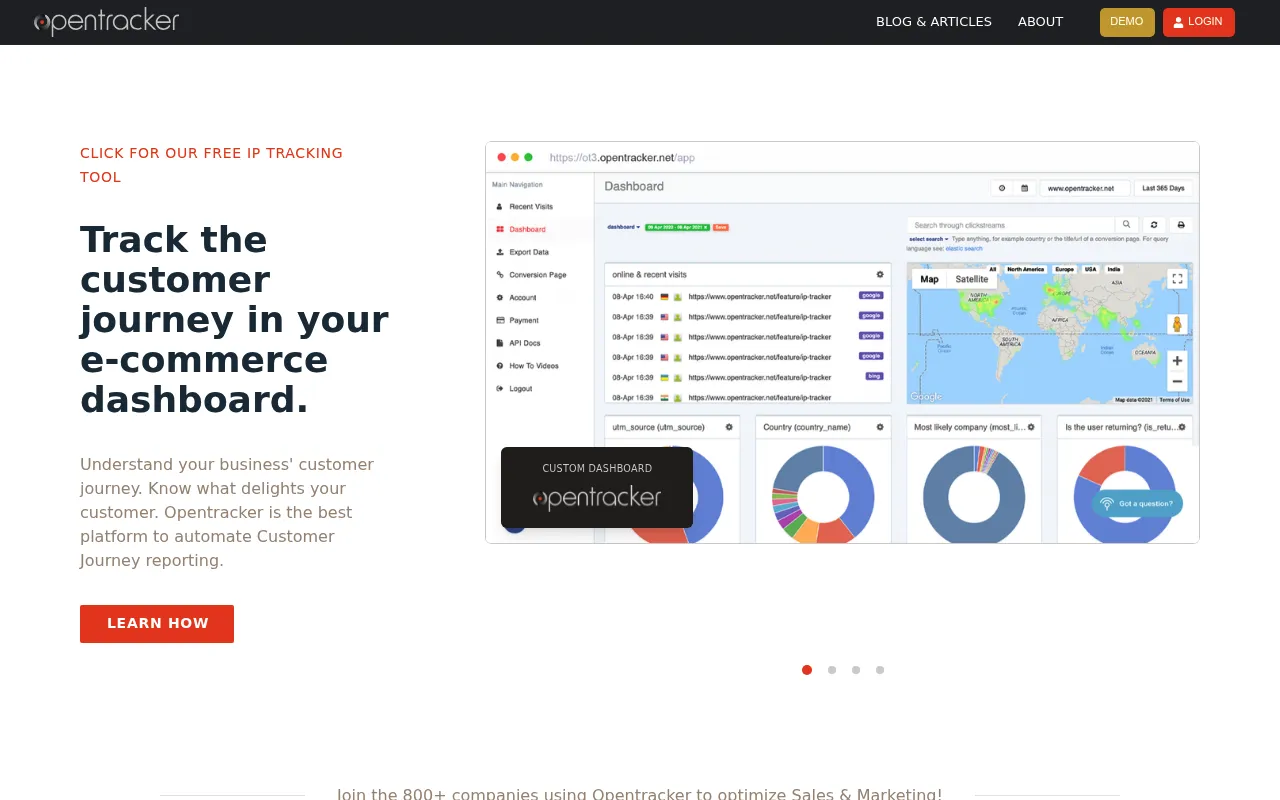 Opentracker screenshot