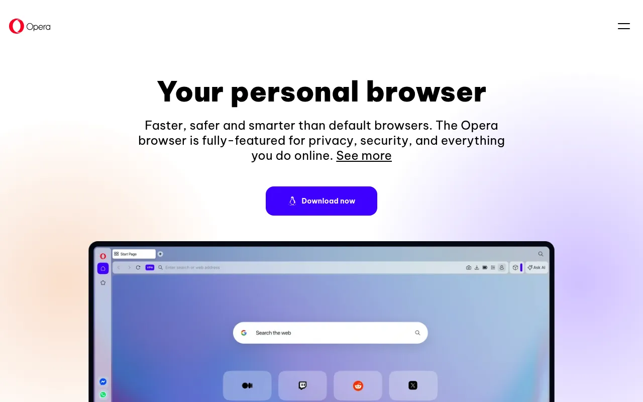 Opera screenshot
