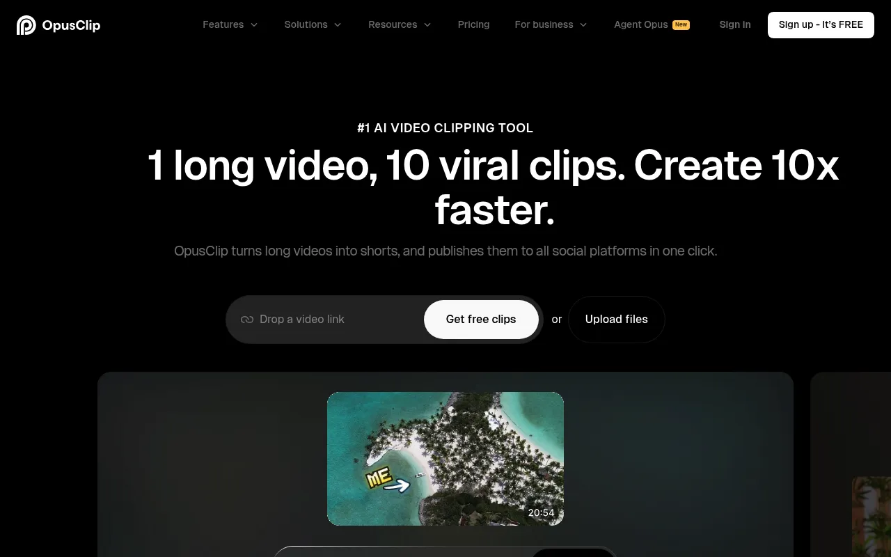 OpusClip screenshot