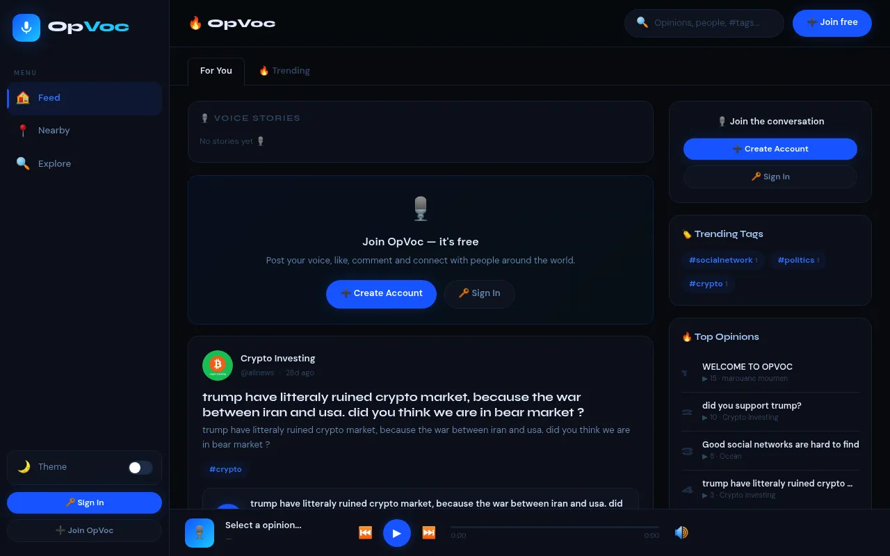 OpVoc screenshot