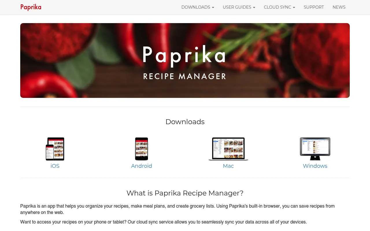 Paprika Recipe Manager screenshot