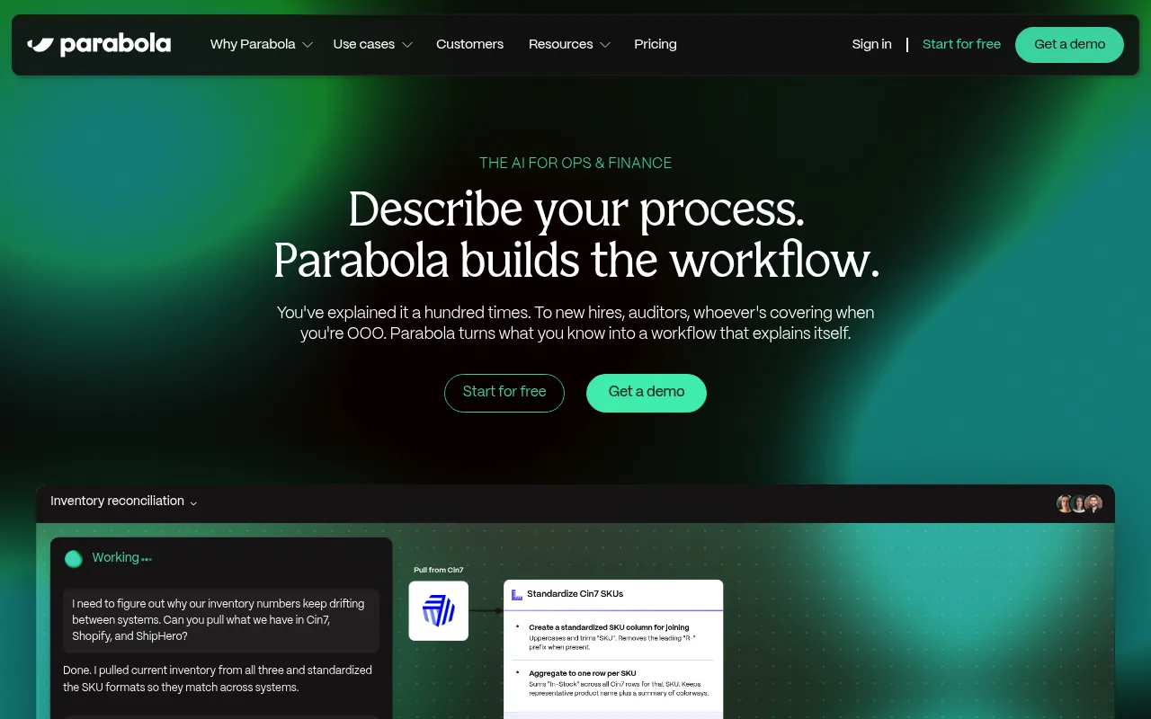Parabola screenshot