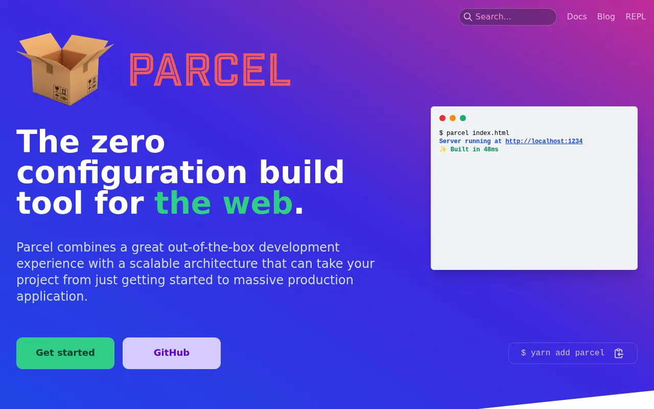 Parcel screenshot