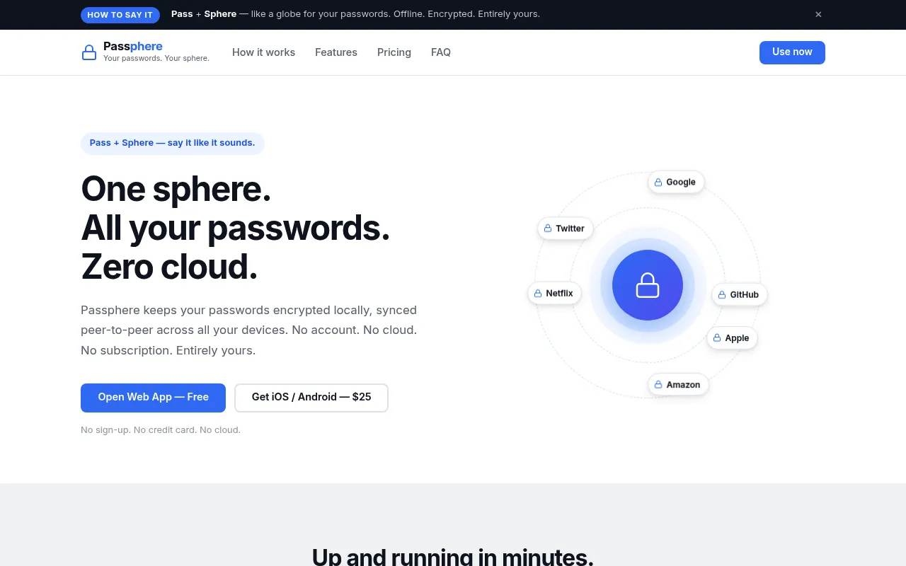 Passphere screenshot