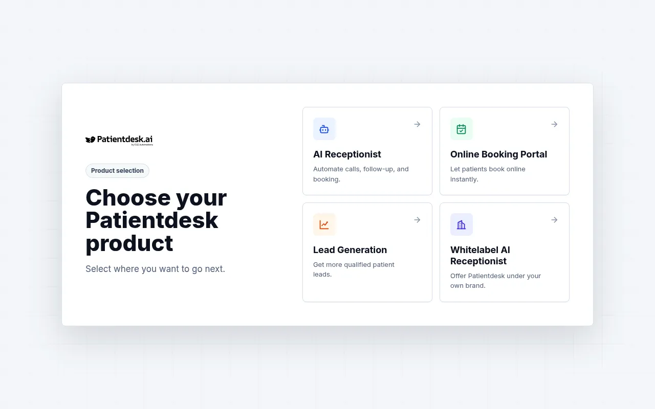 Patientdesk.ai screenshot