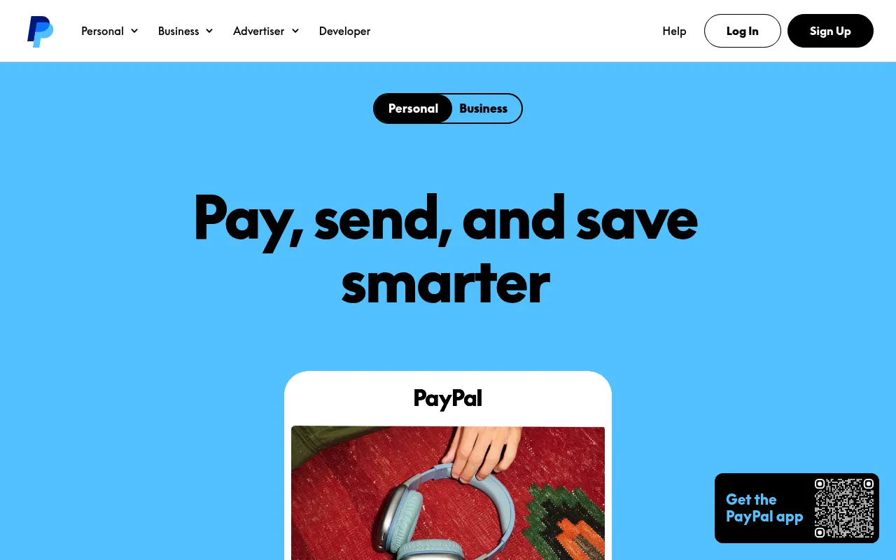 PayPal screenshot