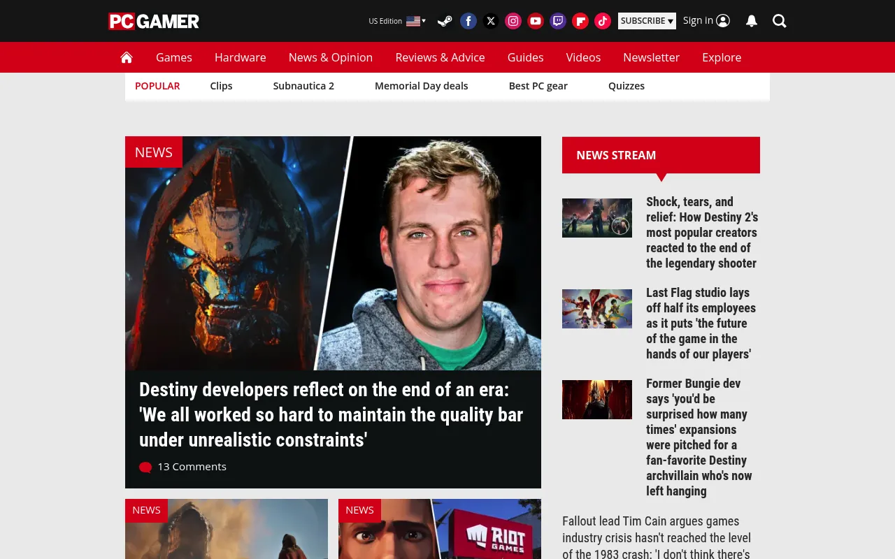 PC Gamer screenshot