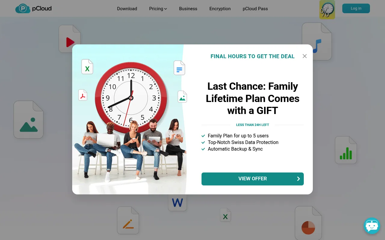 pCloud screenshot